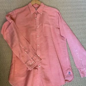 Peter Millar Button Down Linen Shirt Size Large